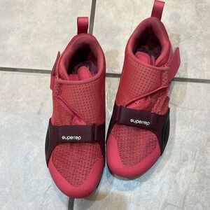 Nike size 7.5 pink cycling cleats.  Excellent condition